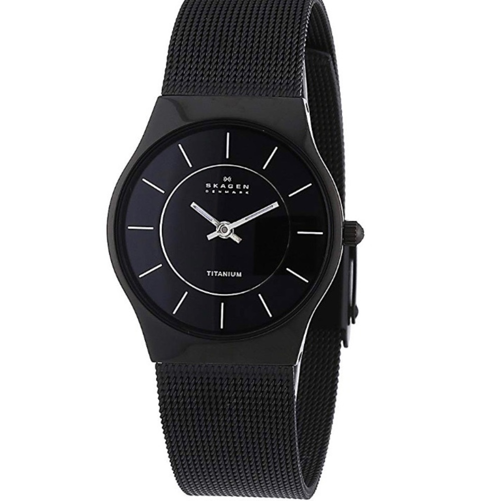 Skagen Slim Black Mesh Women’s Watch